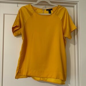 Forever 21 yellow blouse size small